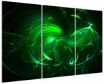 Mivali Tablou - abstracție verde, din trei bucăți 120x80 cm (V020151V120803PCS)