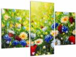 Mivali Tablou - Flori sălbatice, din trei bucăți 90x60 cm (V022747V90603PCS)