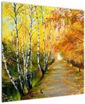 Mivali Tablou - Alee romantică de-a lungul apei, pictură în ulei, dintr-o bucată 70x70 cm (V023240V7070)