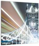 Mivali Tablou pe sticlă cu Tower Bridge, dintr-o bucată 40x40 cm pe sticlă (V020869V4040GD)