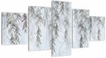 Mivali Tablou - Crenguțe de salcie fundal albastru, din cinci bucăți 150x80 cm (V022870V150805PCS)