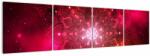 Mivali Tablou abstracției roșii, din patru bucăți 160x40 cm (V022147V16040)