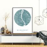 Mivali Poster - Budapesta, mărimea A4 (S040185SA4)