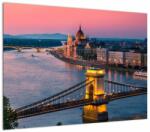 Mivali Tablou - Panorama orașului Budapesta, Ungaria, dintr-o bucată 70x50 cm (V023302V7050)