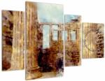 Mivali Tablou - Erechtheion, Atena, Grecia (cu ceas), din patru bucăți 110x75 cm cu ceas (V022917V11075C)