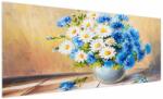 Mivali Tablou pictat cu vaza și flori, dintr-o bucată 250x125 cm (V022252V250125)