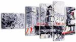 Mivali Tablou - Strada din Paris, pictură în ulei, din cinci bucăți 110x60 cm (V023509V11060)