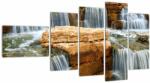 Mivali Tablou cu cascade, din cinci bucăți 110x60 cm (V021169V11060)