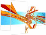 Mivali Tablou - Linii împletite, abstracție (cu ceas) (V023643V11075C)