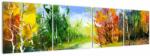 Mivali Tablou - Peisaj - pictură, din patru bucăți 160x40 cm (V022326V16040)