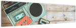Mivali Tablou - Radio retro, din patru bucăți 160x40 cm (V023085V16040)