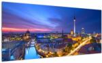 Mivali Tablou - Cerul albastru la Berlin, dintr-o bucată 100x40 cm (V022469V10040)