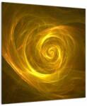 Mivali Tabloul cu spirala abstractă în galben, dintr-o bucată 50x50 cm (V020128V5050)