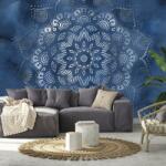 Mivali Fototapet - Mandala albastră, vlies, 294x204 cm (T100806TQ6)