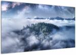Mivali Tablou pădurii în ceață, dintr-o bucată 120x70 cm (V022302V12070)