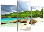 Mivali Tablou - Seychelles, plaja Takamaka, din trei bucăți 90x60 cm (V022755V90603PCS)