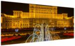 Mivali Tablou - Palatul Parlamentului, București, România, dintr-o bucată 200x100 cm (V023409V200100)
