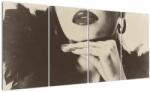 Mivali Tablou - Vintage, poza unei femei, din patru bucăți 160x80 cm (V023444V16080)