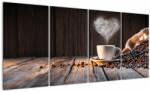 Mivali Tablou - Timp pentru cafea, din patru bucăți 160x80 cm (V022822V16080)