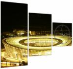 Mivali Tablou - stadion de fotbal (cu ceas), din trei bucăți 90x70 cm cu ceas (V020386V9070C)