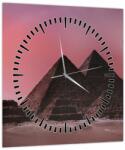 Mivali Tablou - Piramidă, Giza, Egipt (cu ceas), dintr-o bucată 30x30 cm cu ceas (V022475V3030C)