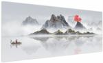 Mivali Tablou - Munții în ceață, dintr-o bucată 250x125 cm (V022899V250125)