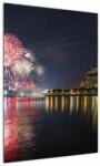 Mivali Tablou cu artificii in Singapur, dintr-o bucată 50x70 cm (V020035V5070)