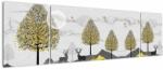 Mivali Tablou cu cerbi pictați, din trei bucăți 170x50 cm (V022180V17050)