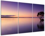 Mivali Tablou cu nivelul apei la răsăsrit de soare, din trei bucăți 120x80 cm (V021166V120803PCS)