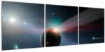 Mivali Tablou cu planetă mică, din trei bucăți 120x40 cm (V020695V12040)