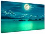 Mivali Tablou - Luna plină deasupra apei, dintr-o bucată 120x70 cm (V023686V12070)