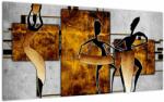 Mivali Tablou pe sticlă - Motiv cultura africană, dintr-o bucată 100x50 cm pe sticlă (V022485V10050GD)