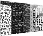 Mivali Tablou cu arhitectura alb neagră, dintr-o bucată 150x100 cm (V021524V150100)