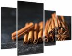 Mivali Tablou cu scorțișoară (cu ceas), din patru bucăți 110x75 cm cu ceas (V020514V11075C)