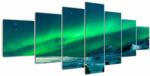 Mivali Tablou cu oameni la Aurora borealis, din șapte bucăți 210x100 cm (V021209V210100)