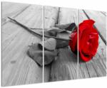 Mivali Tablou cu trandafiri roșii, din trei bucăți 120x80 cm (V022288V120803PCS)
