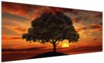 Mivali Tablou cu pomi și apus de soare, dintr-o bucată 250x125 cm (V022122V250125)