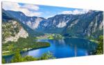 Mivali Tablou - Lacul Hallstatt, Hallstatt, Austria, dintr-o bucată 120x50 cm (V023078V12050)