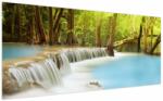 Mivali Tablou cu cascada Huai Mae Kamin în pădure, dintr-o bucată 200x100 cm (V020933V200100)