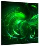 Mivali Tablou pe sticlă - abstracție verde, dintr-o bucată 40x40 cm pe sticlă (V020151V4040GD)