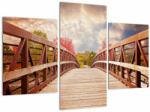 Mivali Tablou - pod din lemn, din trei bucăți 90x60 cm (V020592V90603PCS)