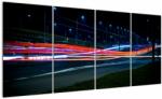 Mivali Tabloul orașului nocturn, din patru bucăți 160x80 cm (V020087V16080)