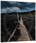 Mivali Tablou drumul de lemn în amurg (cu ceas), dintr-o bucată 30x30 cm cu ceas (V020643V3030C)
