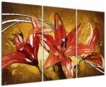 Mivali Tablou cu flori de crini, din trei bucăți 120x80 cm (V022065V120803PCS)