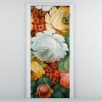 Mivali Fototapet pentru ușă - Buchet de flori pictat (D021943D95205)