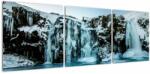 Mivali Tablou cu cascade înghețate, din trei bucăți 120x40 cm (V020230V12040)