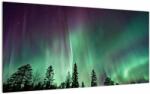Mivali Tablou pe sticlă cu Northern Lights, dintr-o bucată 100x50 cm pe sticlă (V021103V10050GD)