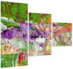 Mivali Tablou cu abstracție - pictura (cu ceas), din trei bucăți 90x70 cm cu ceas (V021290V9070C)
