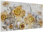 Mivali Tablou - Floarea-soarelui pe perete, dintr-o bucată 120x70 cm (V024009V12070)