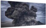 Mivali Tablou pe sticlă - Erupție vulcanică, dintr-o bucată 100x50 cm pe sticlă (V021319V10050GD)